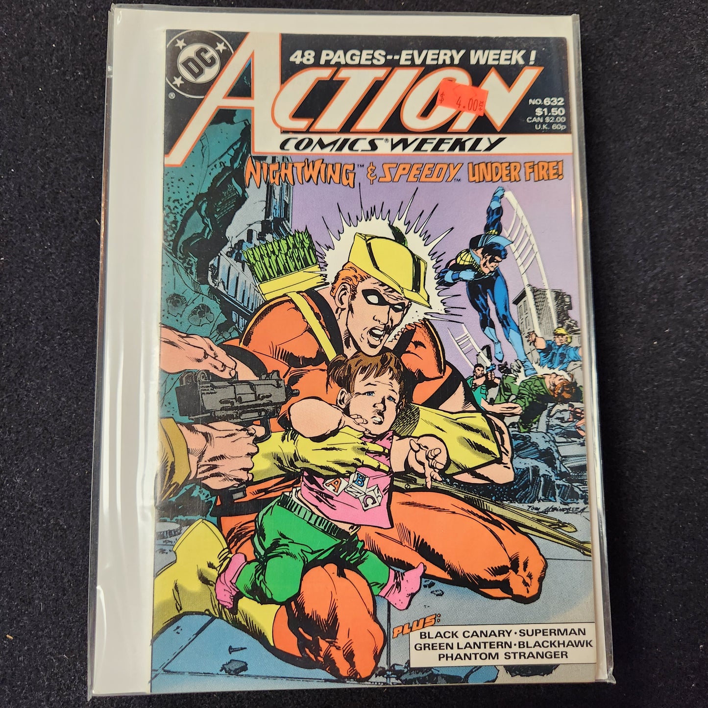 Action Comics #632 - Nightwing and Speedy Under Fire (DC 1989)