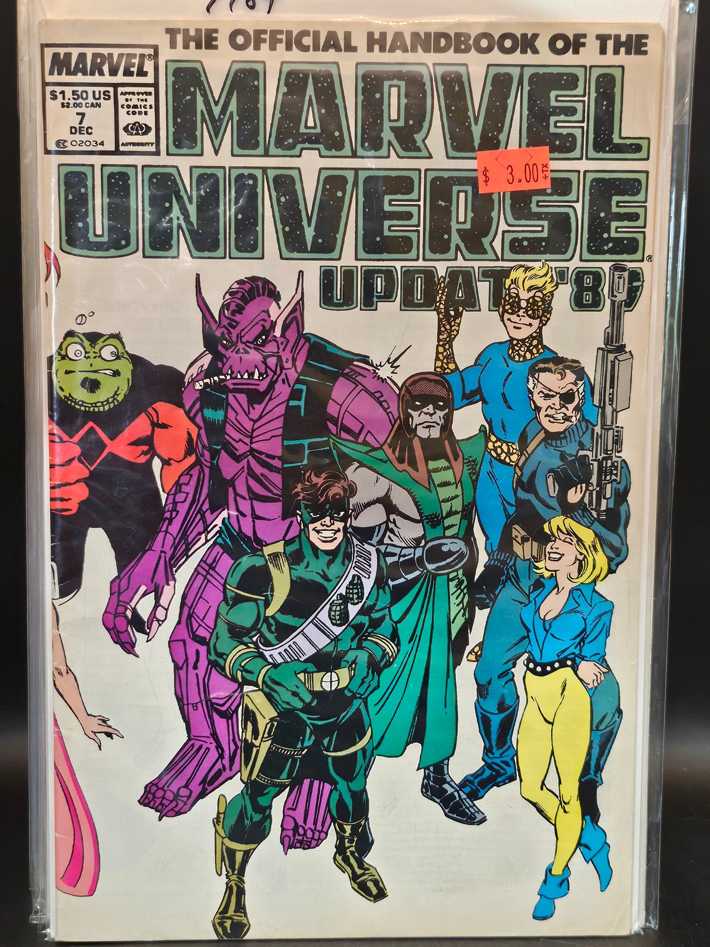 #1-8 Official Handbook of the Marvel Universe Update '89 (1989 Marvel)