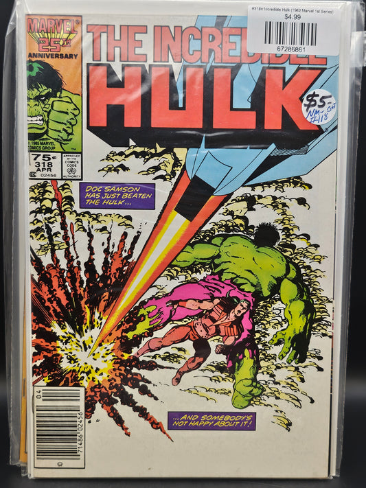 #321n Incredible Hulk (1962 Marvel 1st Series)