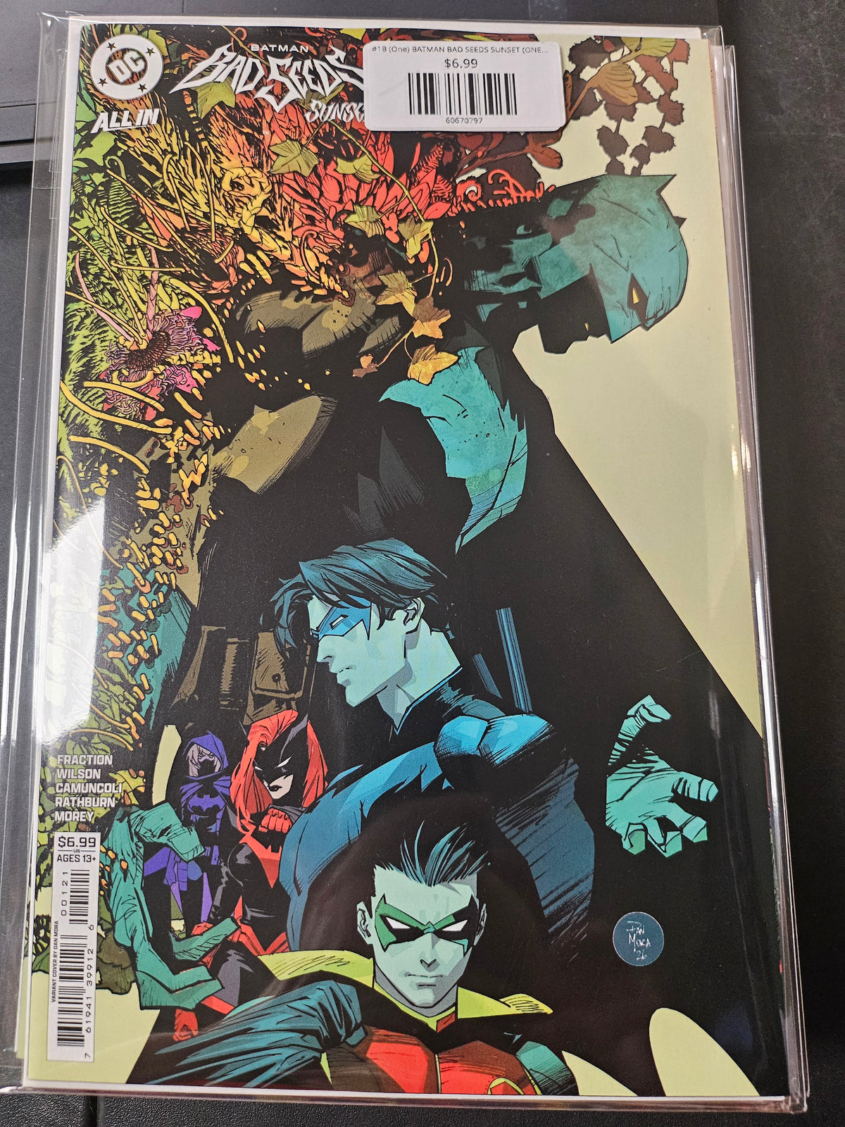 #1B (One) BATMAN BAD SEEDS SUNSET (ONE SHOT DAN MORA CARD STOCK VAR)