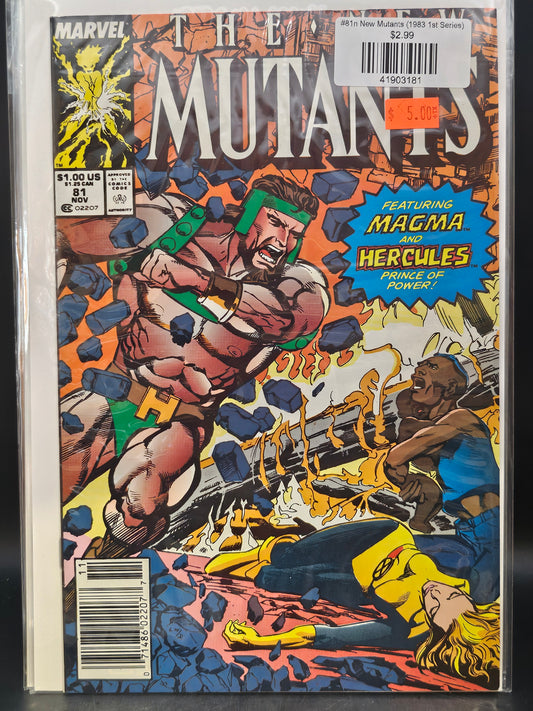 #81n New Mutants (1983 1st Series)