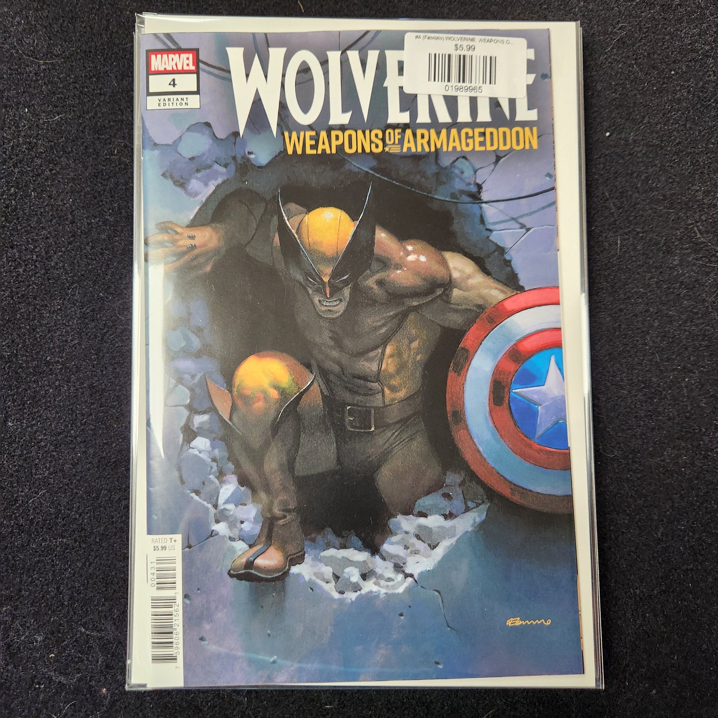 #4 (Fabrizio) WOLVERINE: WEAPONS OF ARMAGEDDON (FABRIZIO DE TOMMASO VARIANT)