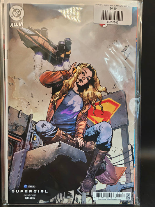 #1D (One) SUMMER OF SUPERGIRL SPECIAL (ONE SHOT MAHMUD ASRAR SUPERGIRL MOVIE CARD STOCK VAR)