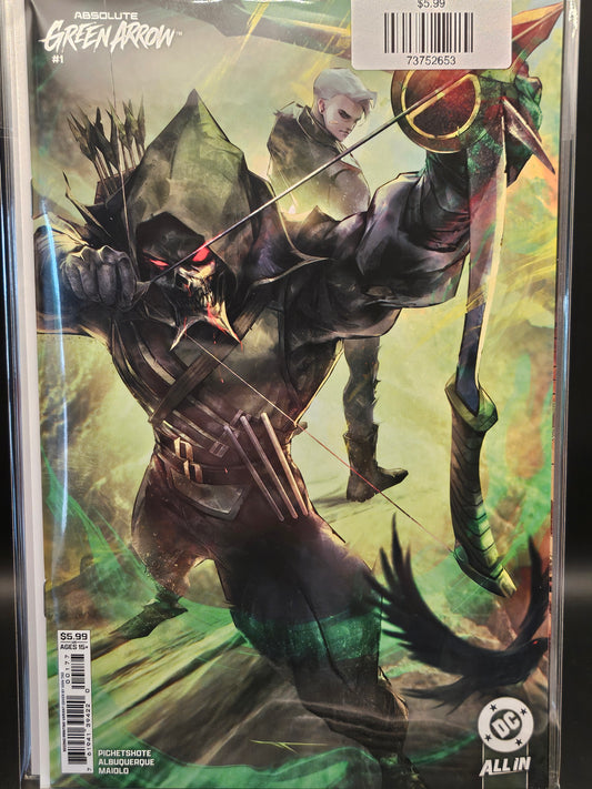 #1B (Second) ABSOLUTE GREEN ARROW (OF 6 Second Printing Ivan Tao Card Stock Var)
