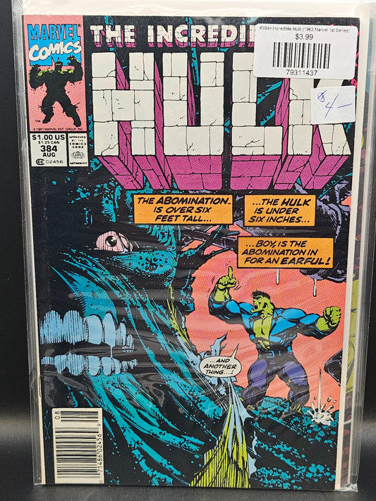 #384n Incredible Hulk (1962 Marvel 1st Series)