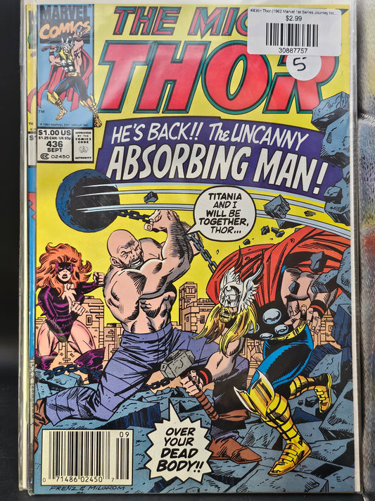 #436n Thor (1962 Marvel 1st Series Journey Into Mystery)