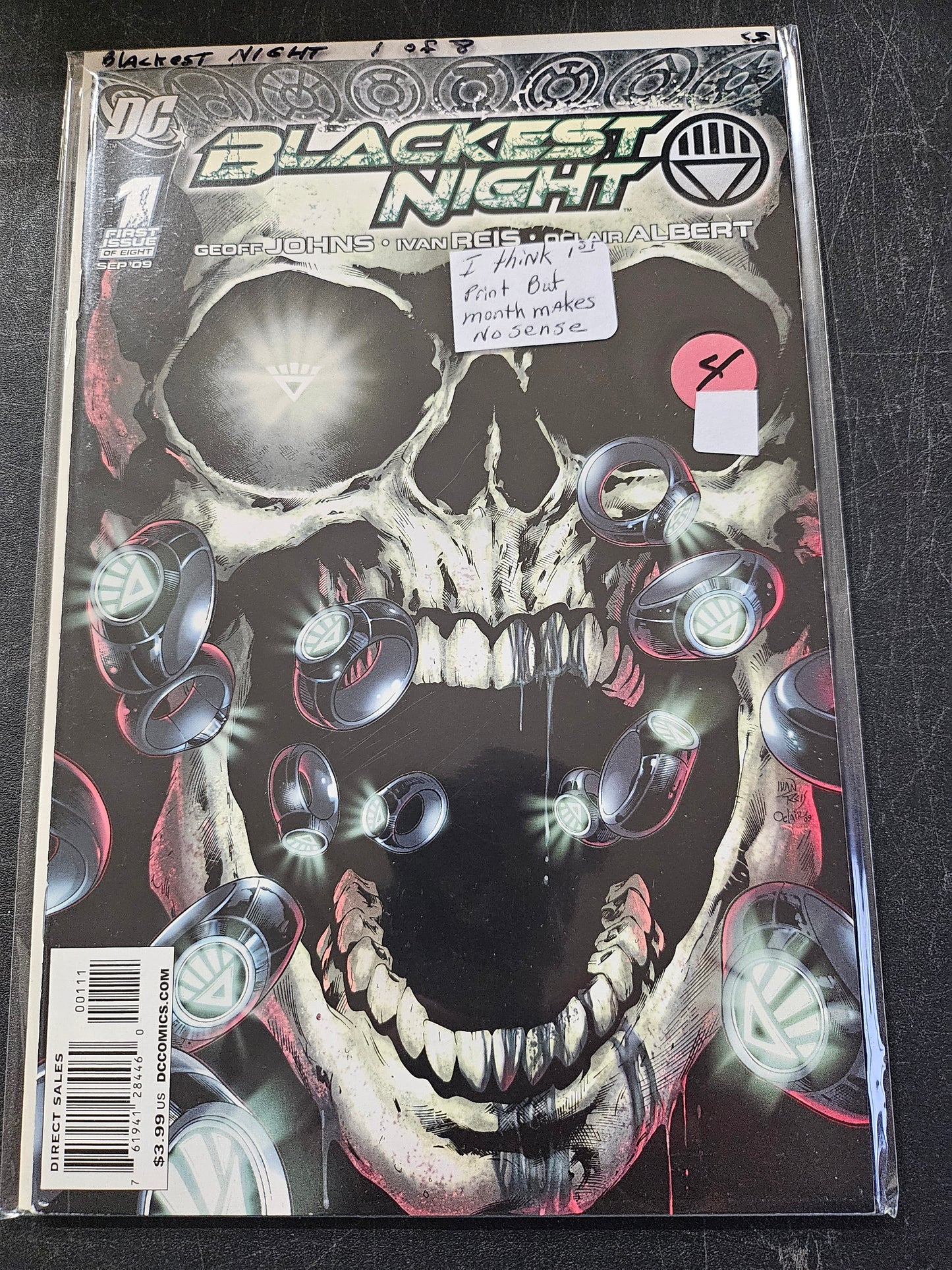 Blackest Night – DC Comics – (2009–2010) – Volume 1 – Limited Series - #1 of 8