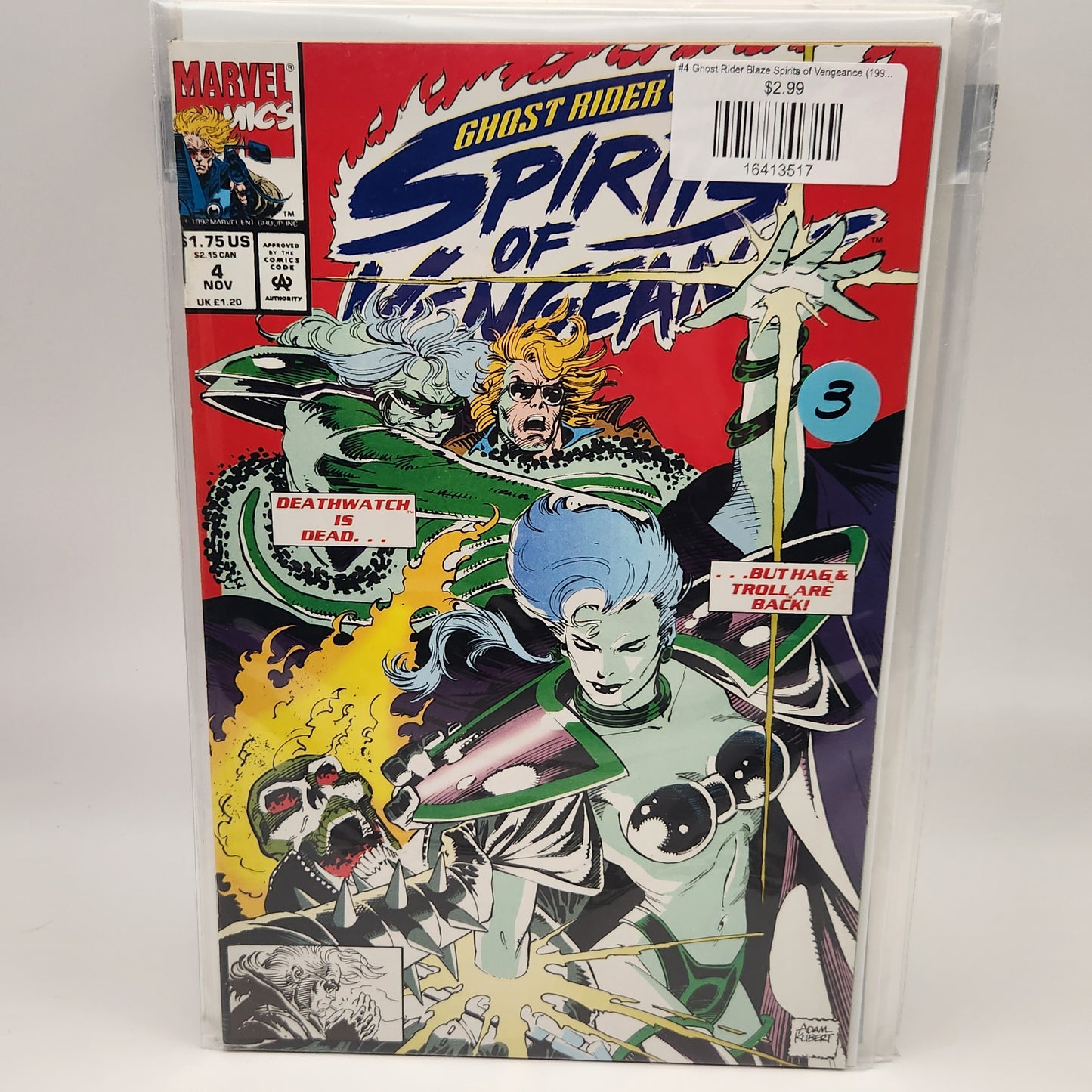 #4 Ghost Rider Blaze Spirits of Vengeance (1992 Marvel)