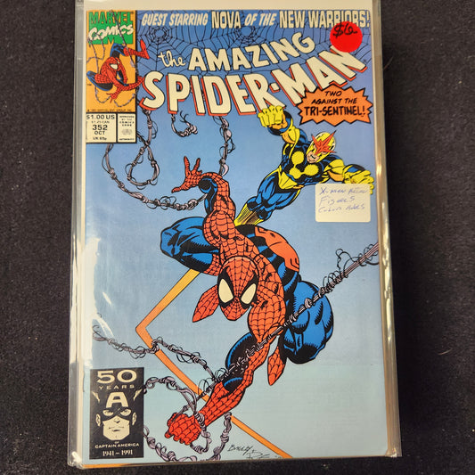 Amazing Spiderman V1 1963–1998 #352 (1991) — Nova of the New Warriors