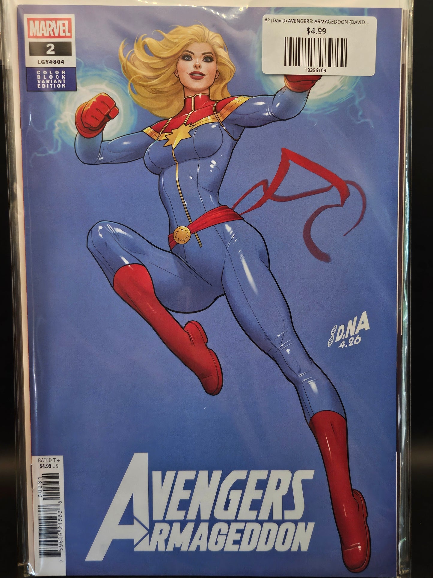 #2 (David) AVENGERS: ARMAGEDDON (DAVID NAKAYAMA COLOR BLOCK BLUE VARIANT)