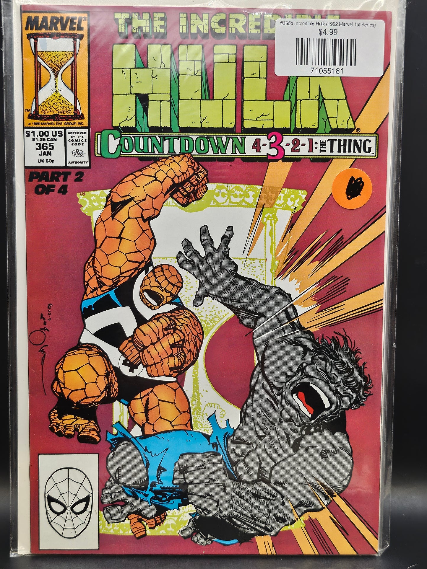 #365d Incredible Hulk (1962 Marvel 1st Series)