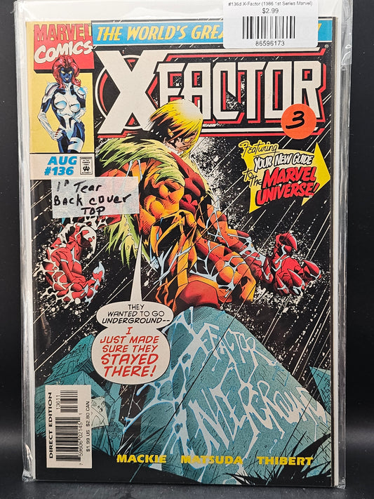 #136d X-Factor (1986 1st Series Marvel)