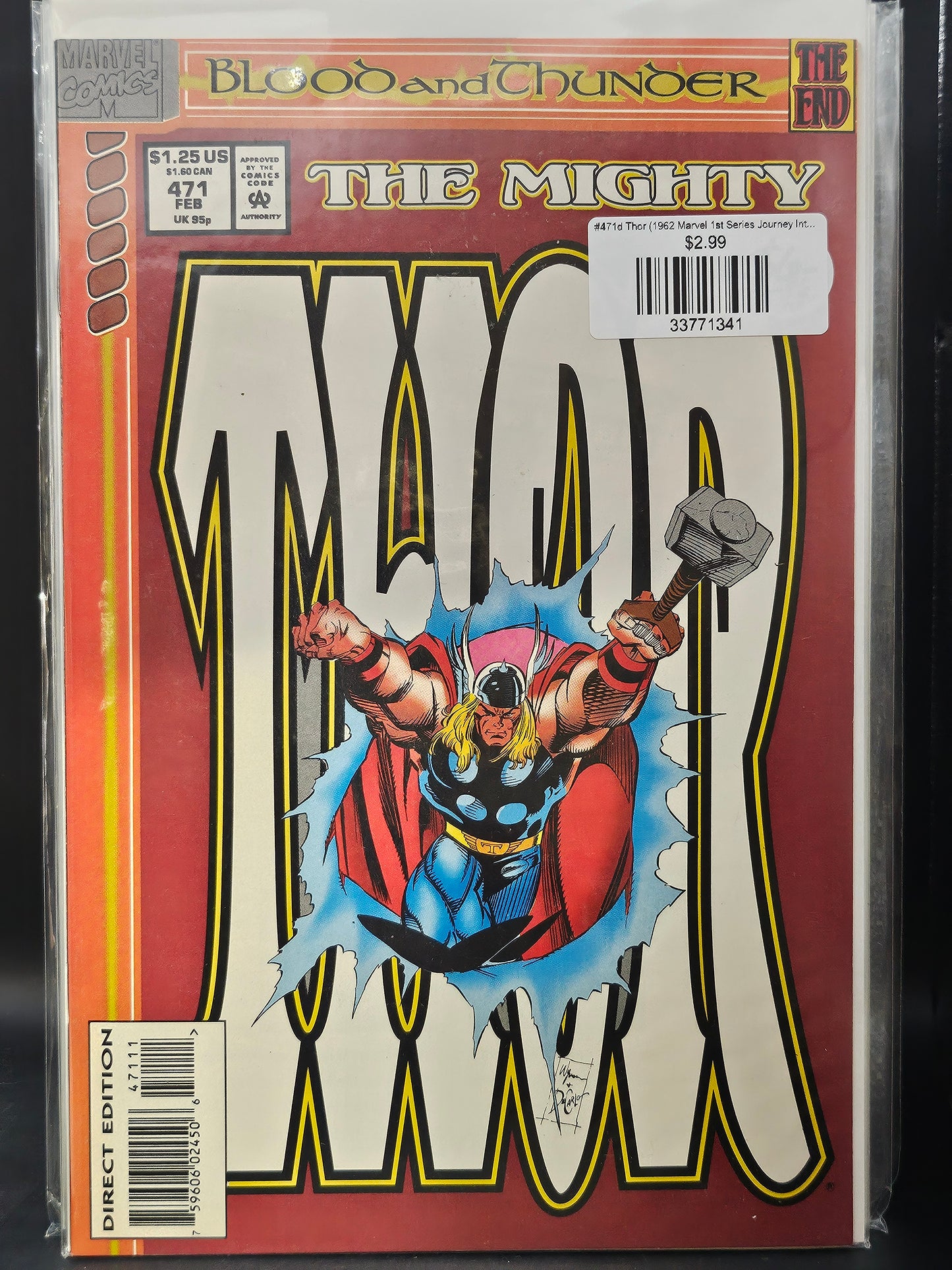 #471d Thor (1962 Marvel 1st Series Journey Into Mystery)