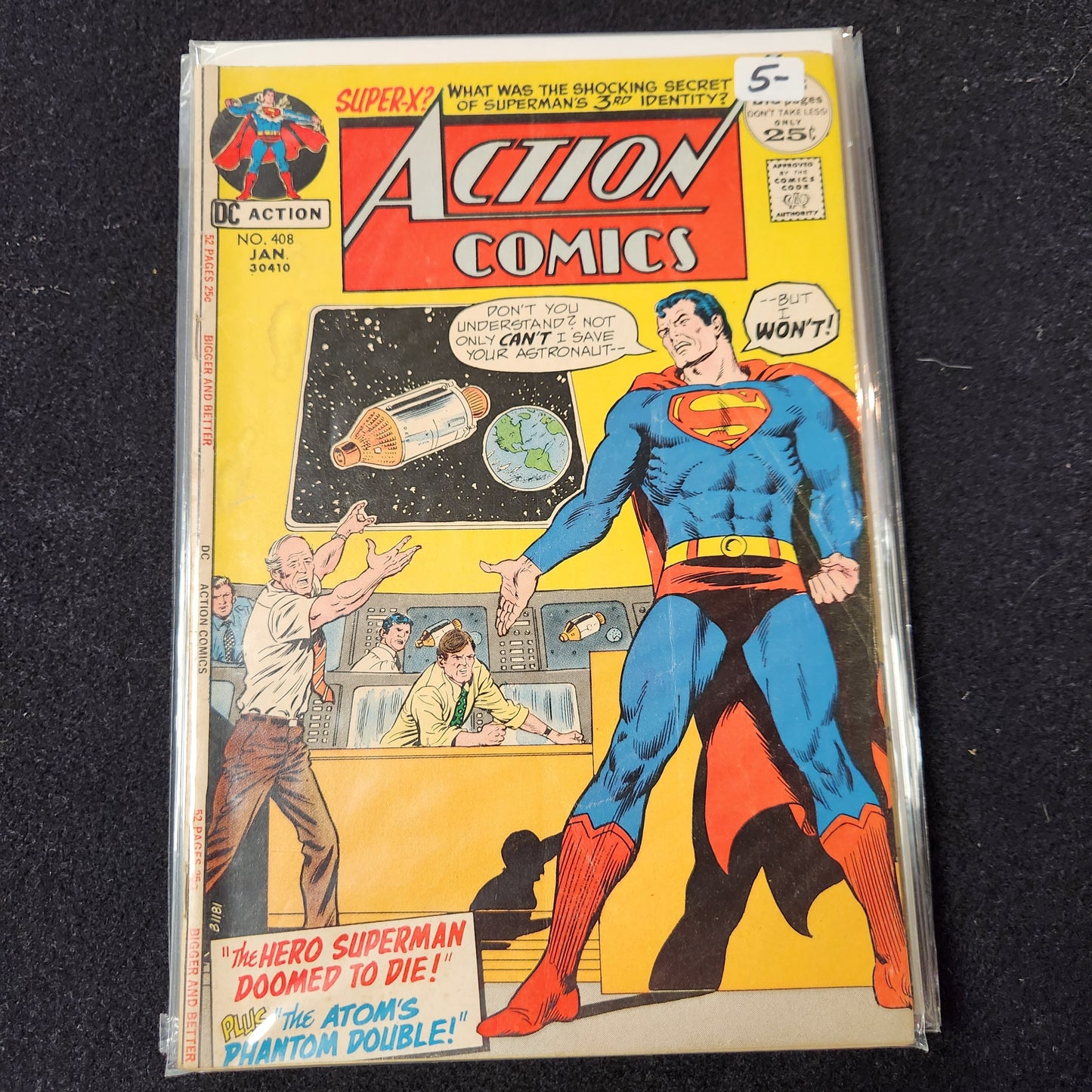 Action Comics #408 - The Hero Superman Doomed to Die (DC 1972)