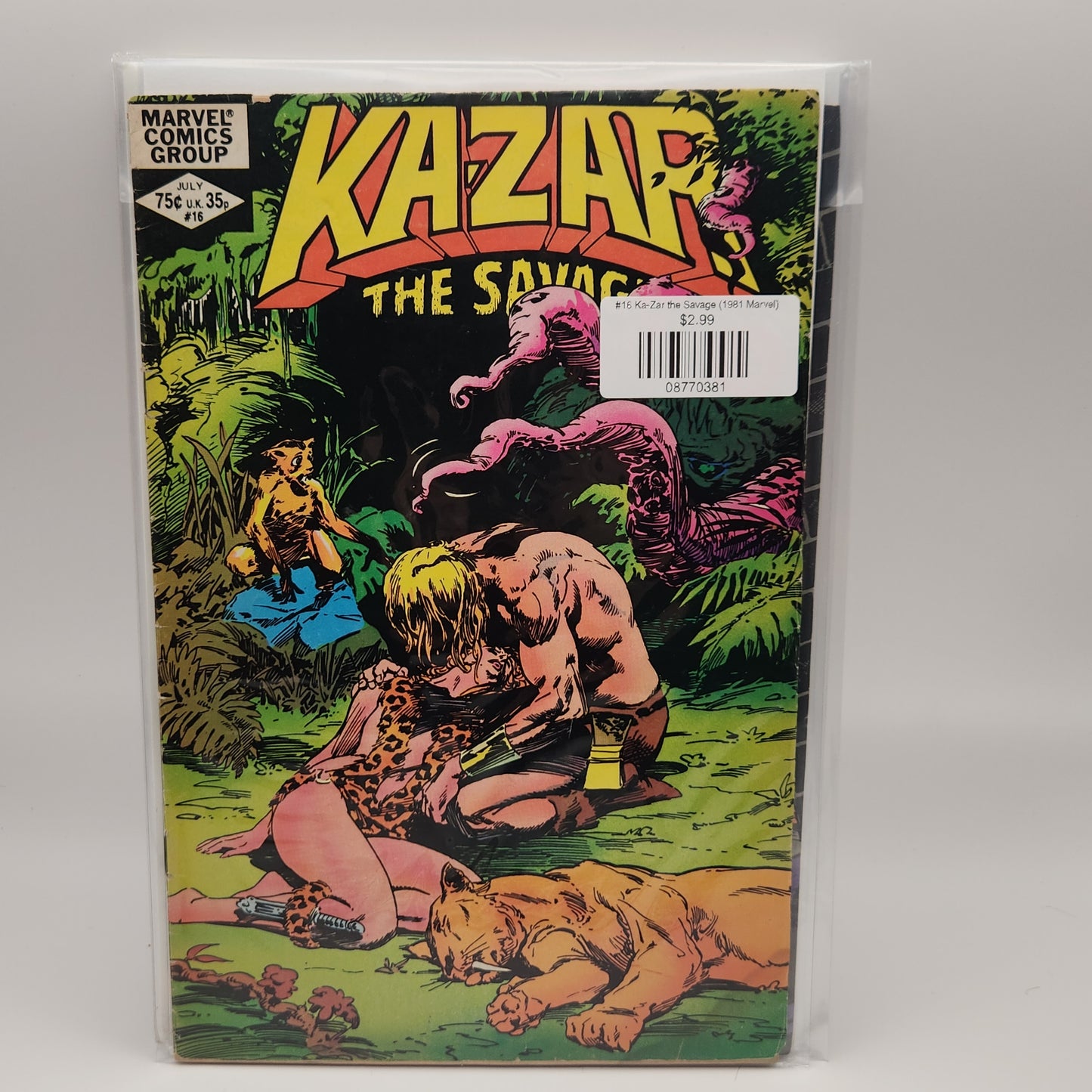 #16 Ka-Zar the Savage (1981 Marvel)