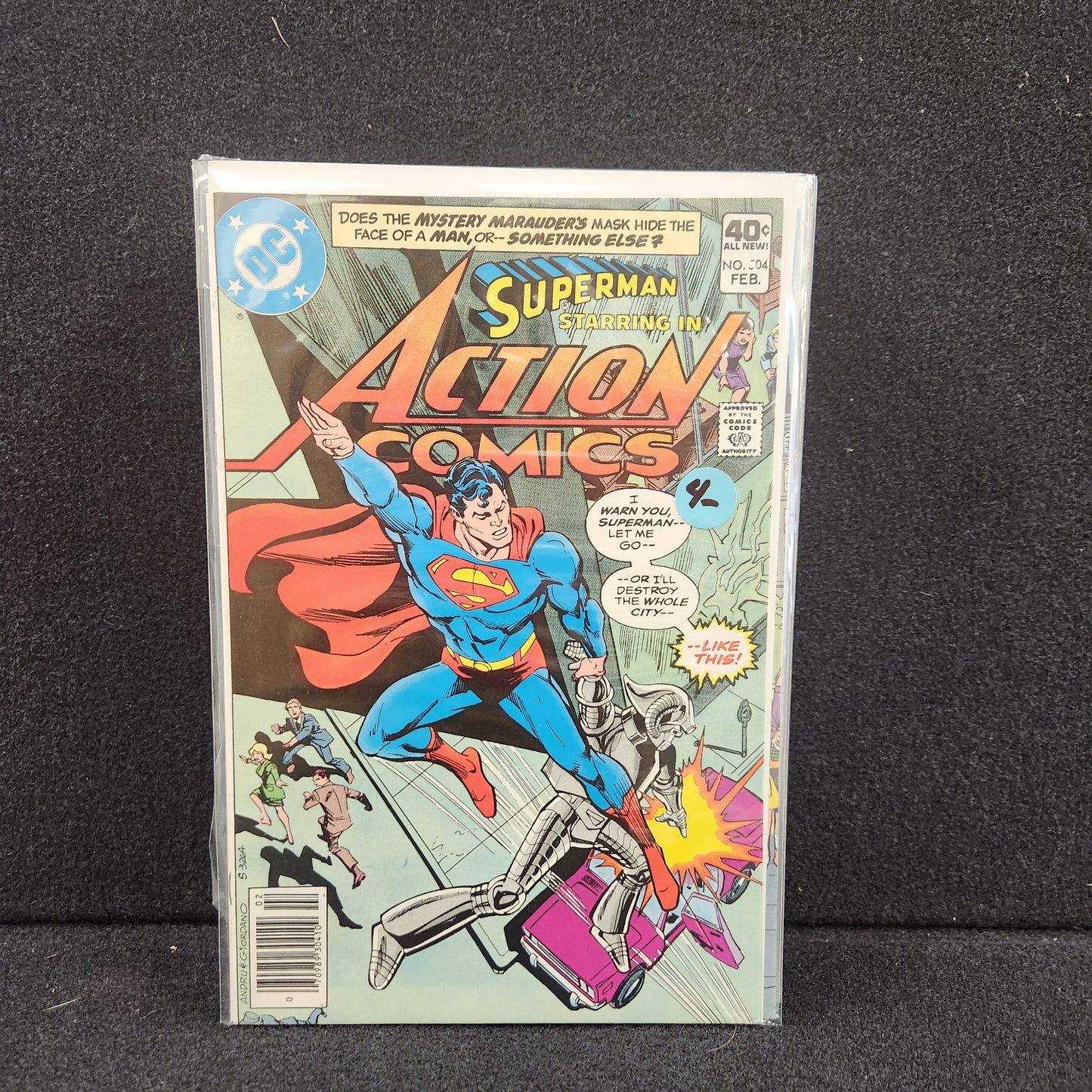 Action Comics #504 - The Mystery Marauder of Metropolis (DC 1980)
