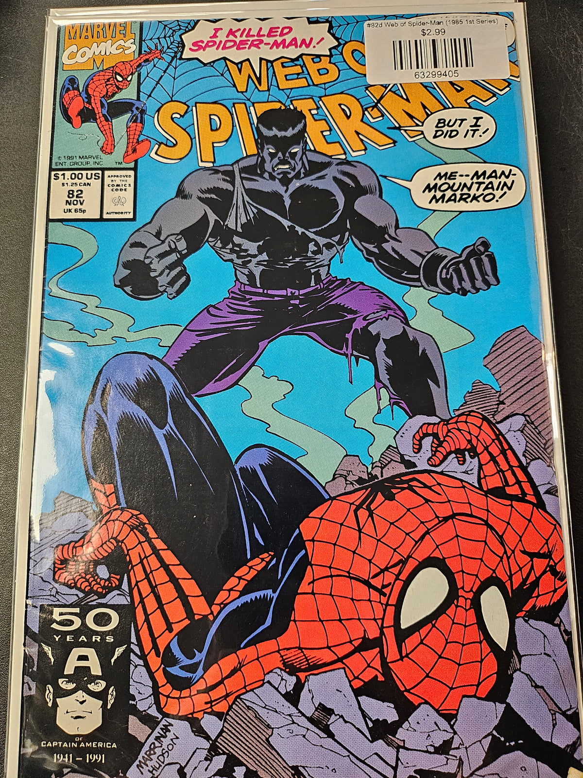 #82d Web of Spider-Man (1985 1st Series)