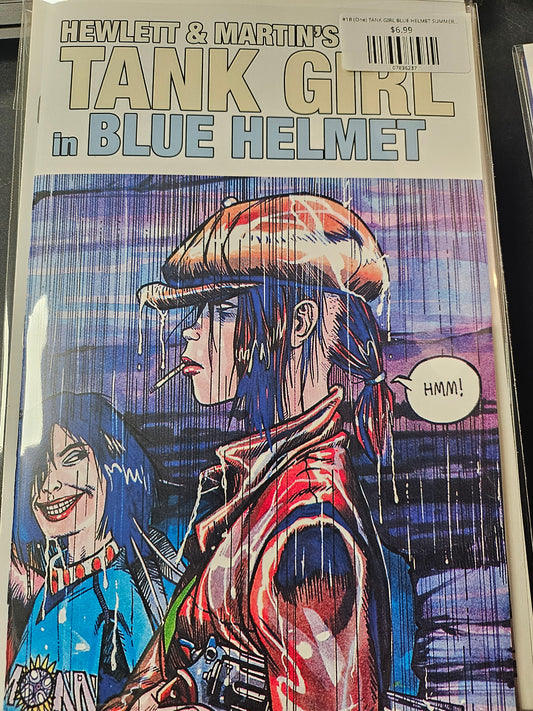 #1B (One) TANK GIRL BLUE HELMET SUMMER SPECIAL (ONE SHOT JAMIE HEWLETT CARDSTOCK VAR MR)