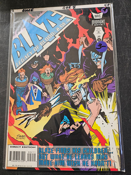 Blaze: Legacy of Blood – Marvel Comics – (1993–1994) – Volume 1 – Limited Series - #2 of 4