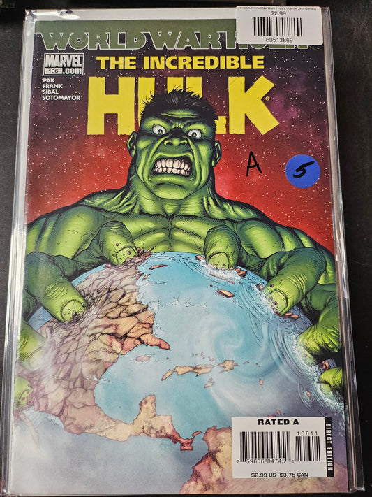 #106A Incredible Hulk (1999 Marvel 2nd Series)
