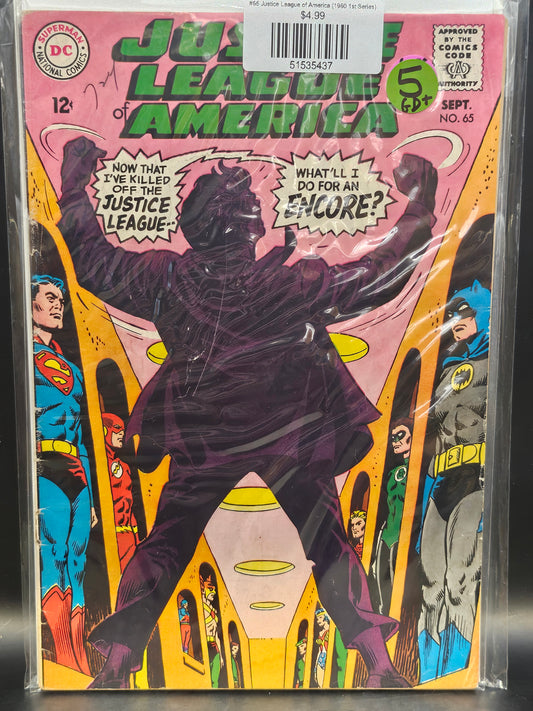 #65 Justice League of America (1960 1st Series)