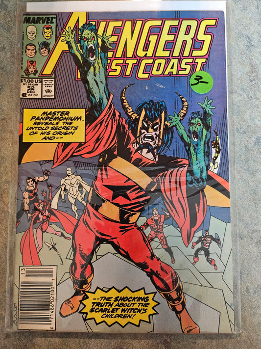 Avengers West Coast – Marvel Comics – (1989–1994) – Volume 1 – #52