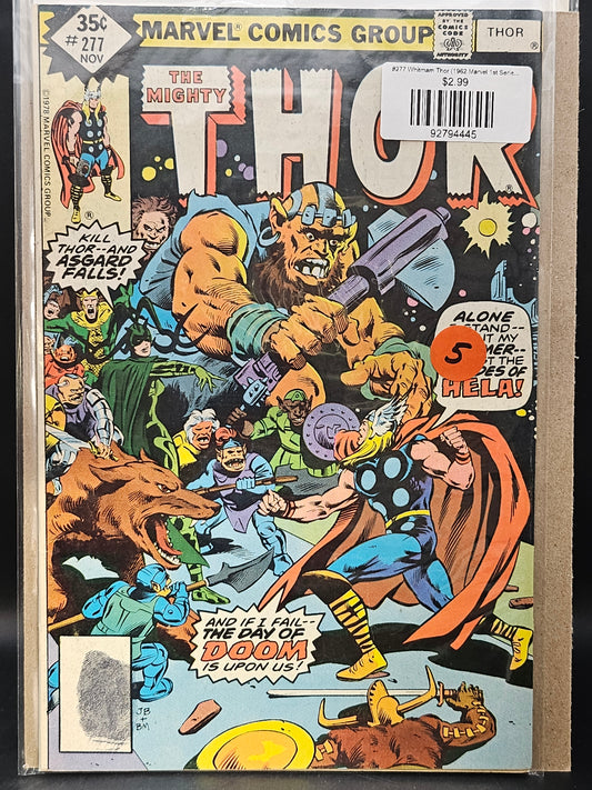#277 Whitmam Thor (1962 Marvel 1st Series Journey Into Mystery)