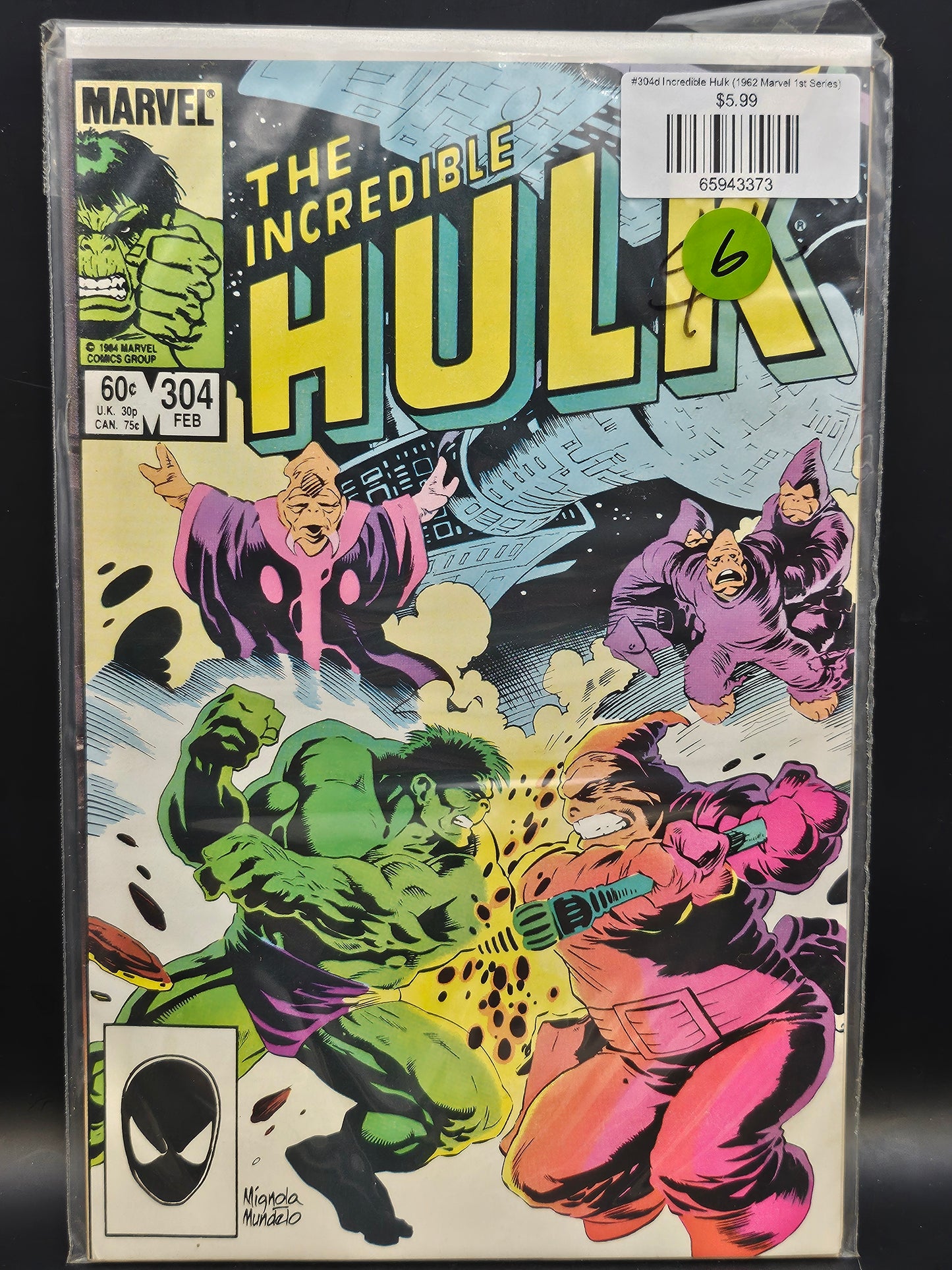 #304d Incredible Hulk (1962 Marvel 1st Series)