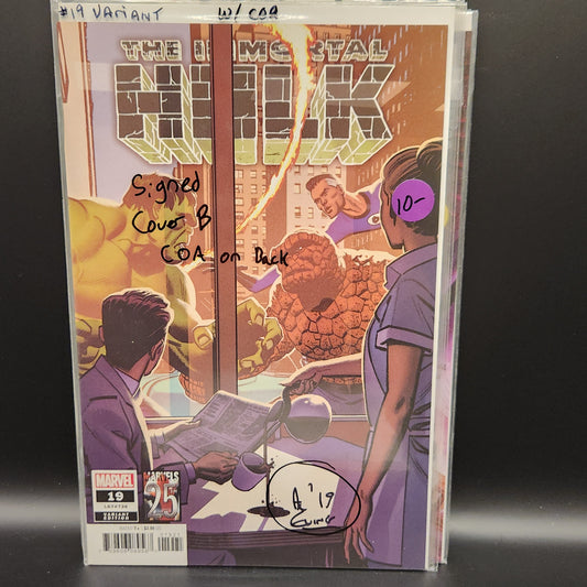 #19B Immortal Hulk (2018 Marvel) – Signed by Al Ewing (COA)