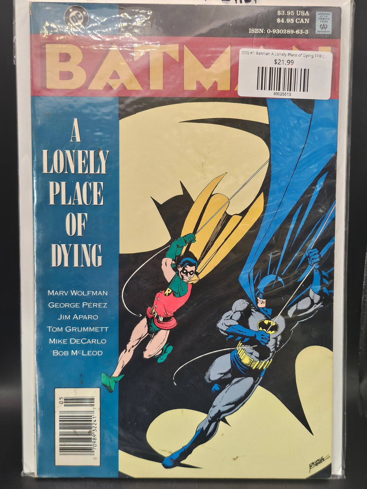 (OS) #1 Batman A Lonely Place of Dying TPB (1990 DC)