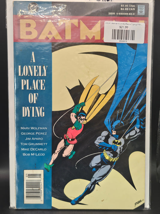 (OS) #1 Batman A Lonely Place of Dying TPB (1990 DC)