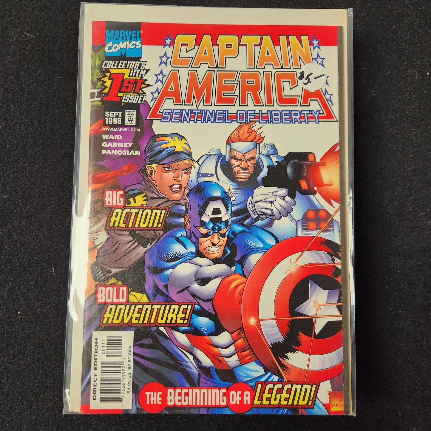 Captain America: Sentinel of Liberty – Marvel – 1998–1999 – Volume 1 – Ongoing Series – #1 - Cover A