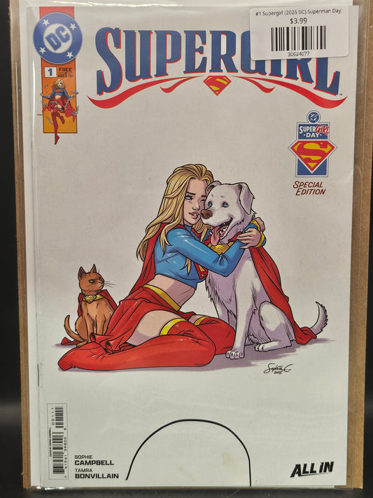 #1 Supergirl (2026 DC) Superman Day