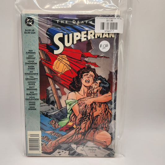 DC Comics the Death of Superman 1993 Trade Paperback Comic Book Sealed