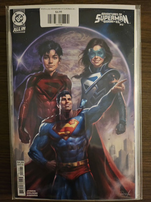 #12B (Lucio) ADVENTURES OF SUPERMAN BOOK OF EL (OF 12 LUCIO PARRILLO CARD STOCK VAR)