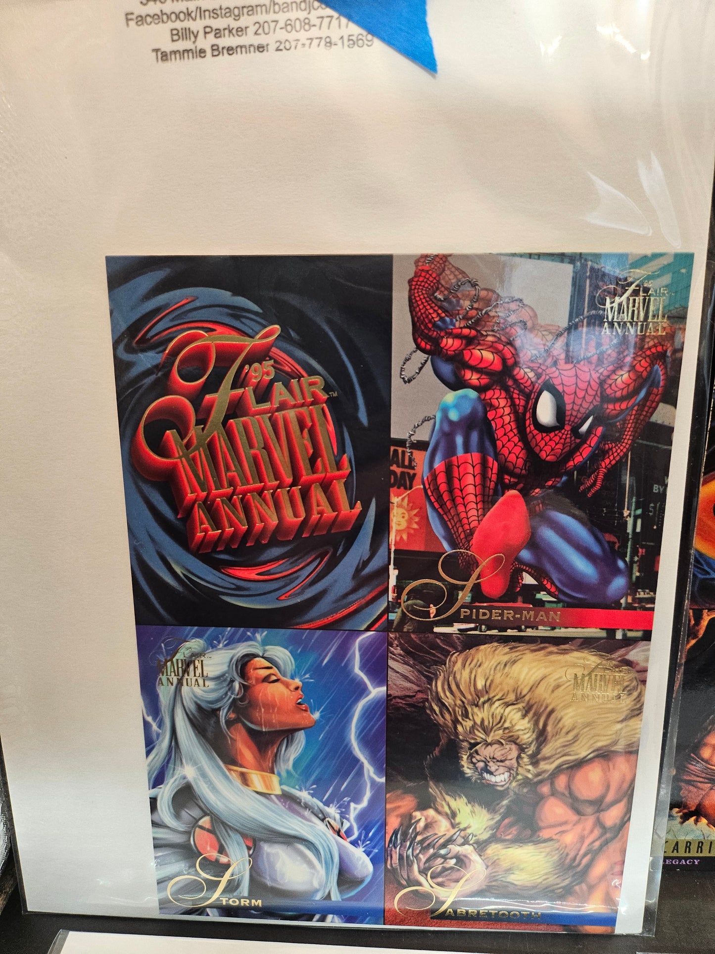 1995 Marvel Flair Annual 5 4 Card Uncut Promo 5"x7" Sheets & Marvel Metal &more