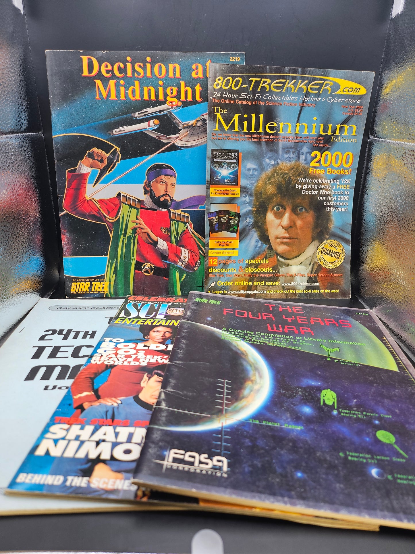 Star Trek 5 magazines-Four Years War-Sci Fi Entertainment-Technical Manual-Millennium- Decision at Midnight