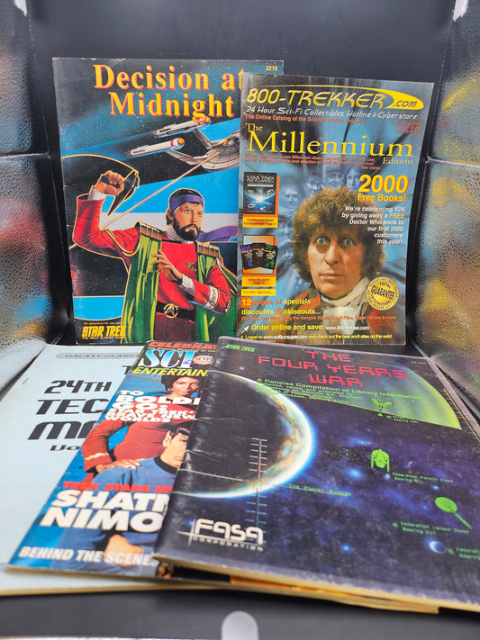 Star Trek 5 magazines-Four Years War-Sci Fi Entertainment-Technical Manual-Millennium- Decision at Midnight