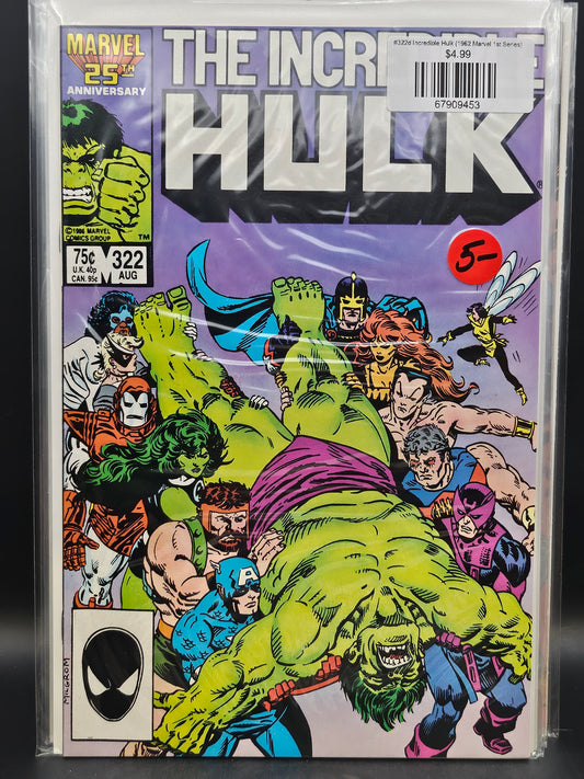 #322d Incredible Hulk (1962 Marvel 1st Series)