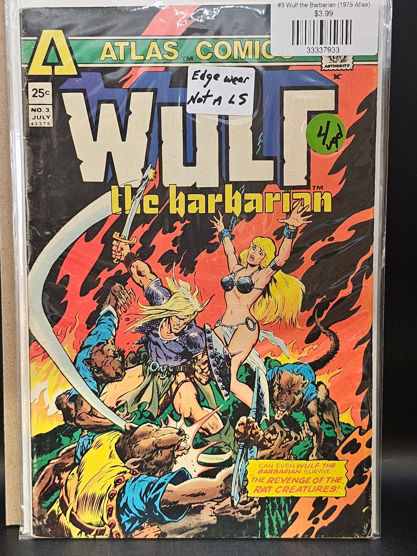 #3 Wulf the Barbarian (1975 Atlas)