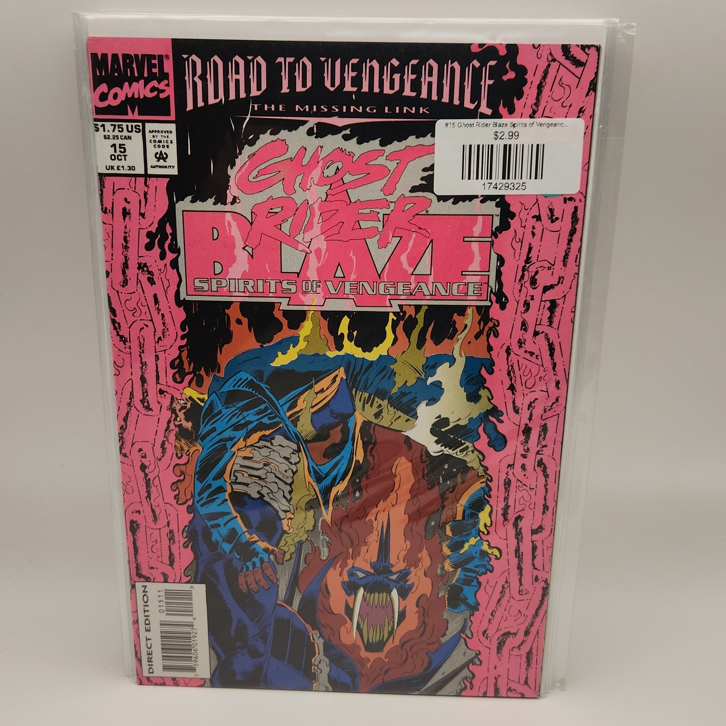 #15 Ghost Rider Blaze Spirits of Vengeance (1992 Marvel)