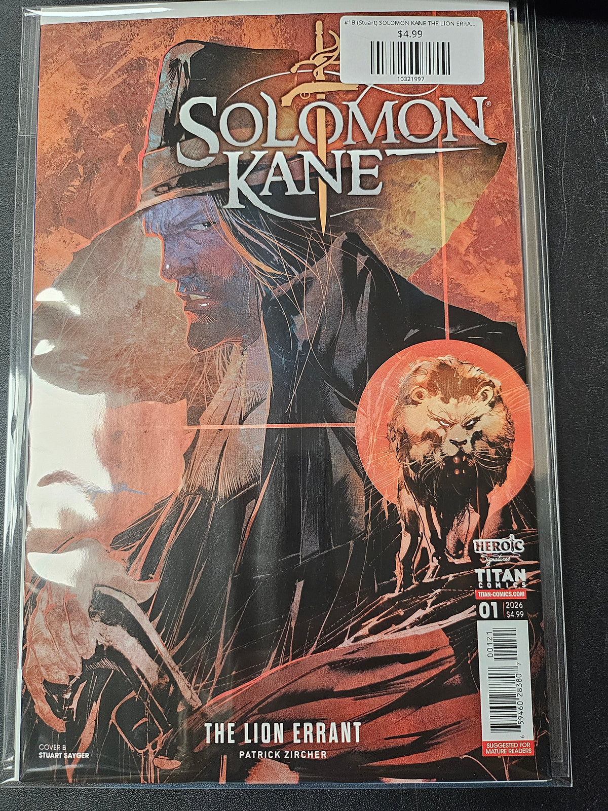 #1B (Stuart) SOLOMON KANE THE LION ERRANT (OF 4 STUART SAYGER VAR MR)