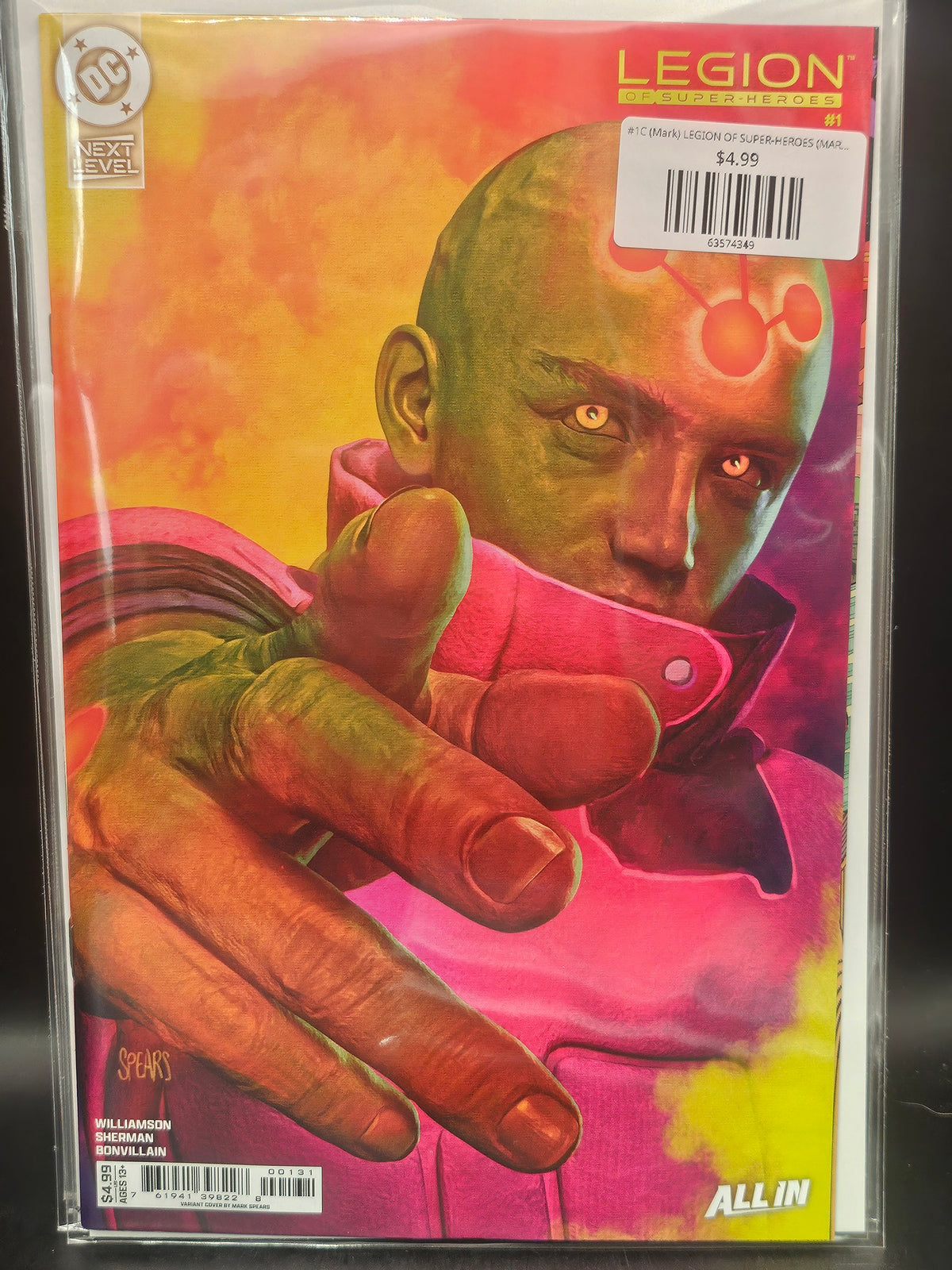 #1C (Mark) LEGION OF SUPER-HEROES (MARK SPEARS CARD STOCK VAR)