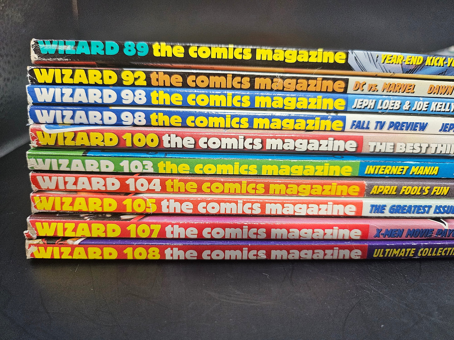 Wizard Magazines #89 92 98 98 100 103 104 105 107 108