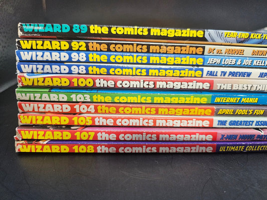 Wizard Magazines #89 92 98 98 100 103 104 105 107 108