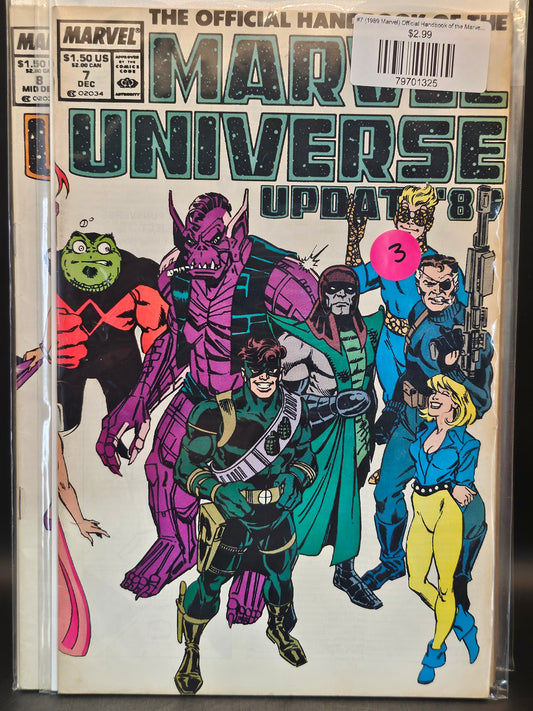 #7 (1989 Marvel) Official Handbook of the Marvel Universe Update '89