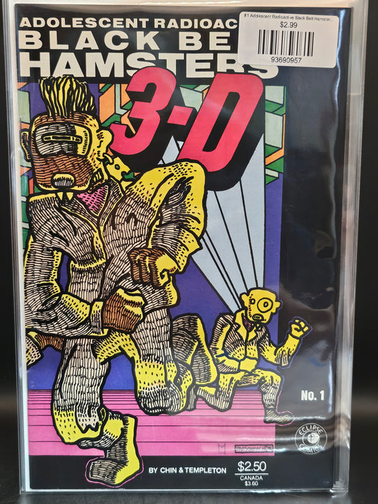 #1 Adolescent Radioactive Black Belt Hamsters 3-D (1986)