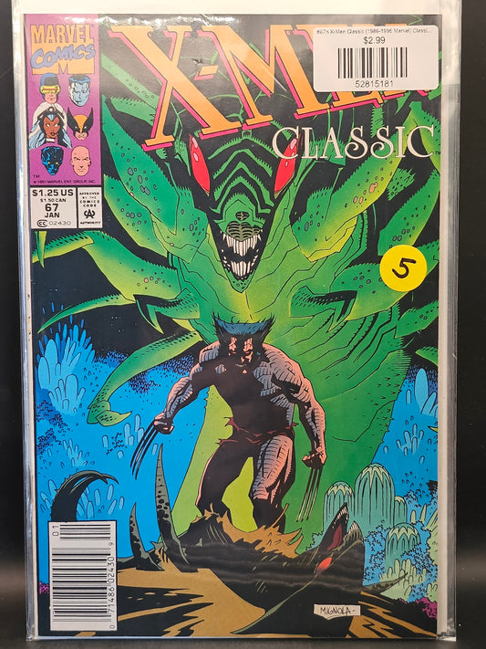 #67n X-Men Classic (1986-1995 Marvel) Classic X-Men