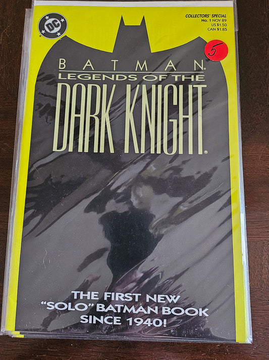 Batman: Legends of the Dark Knight – DC Comics – 1989–2007 – Volume 1 – #1 - Yellow Cover