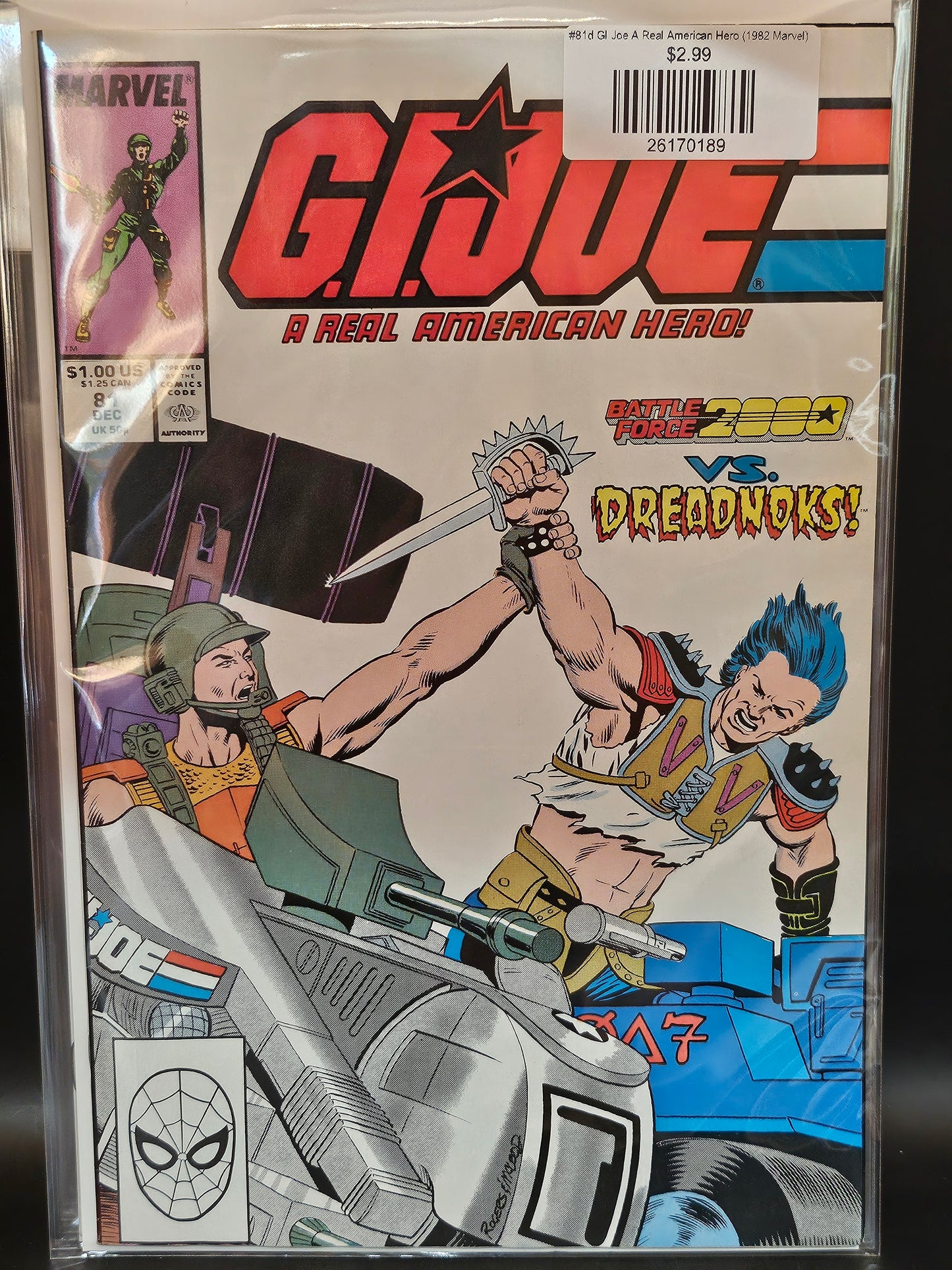 #81d GI Joe A Real American Hero (1982 Marvel)